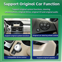 Reproductor de DVD para Auto Android de 7 Pulgadas Qualcomm para Mercedes Benz GLK X204, Navegación GPS, CarPlay, Bluetooth, Estéreo para Auto, NTG 4.0 4.5