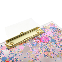 Presse-papiers en acrylique transparent multicolore Presse-papiers de taille standard pour l'école et la maison