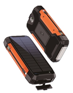 Power Bank Solare Wireless Innovativo 2023 da 30000mAh Impermeabile con Luce LED e Cavi Integrati - Product Image 1