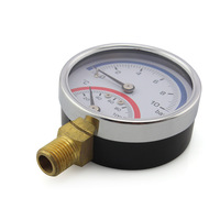 Vacuum Gauge 0-120 Measurement Range for Chemical Industry 1 Year Warranty OEM/ODM Customization Support Steel Brass CE