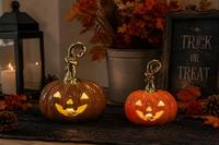 Lanterne LED Jack O'Lantern en porcelaine, décoration de table pour Halloween, ornement de maison, design citrouille, directement de l'usine