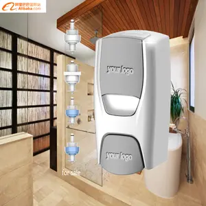 Tüm satış PP hassas tuvalet duvar montaj manuel doldurulabilir 1000ML sıvı sabunluk