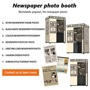 Yixile фотобудка в стиле ретро для газет, для продажи, фотобудка Dslr, термосублимационный принтер, закрытый фотобудка, киоск - Product Image 2