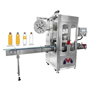 Automatic PVC Heat Label Applicator Shrink Sleeve Wrap Labeling Machine Drinking Water Beverage Bottles Labeling Machine