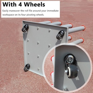 2025 Modern Tarz Katlanabilir Metal Vinil Rulo Tutucu Raf Toptan Çağdaş Tasarım Rafı, Banner Rulosu Sergileme ve Saklama Rafı - Product Image 5