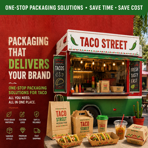 Muestra Gratuita de Cajas de Papel Personalizadas para Comida Rápida, Cajas para Hamburguesas, Papas Fritas y Snacks, Caja para Llevar Comida - Product Image 6