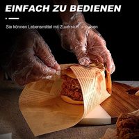 Papier ciré imprimé personnalisé papier d'emballage sandwich anti-graisse