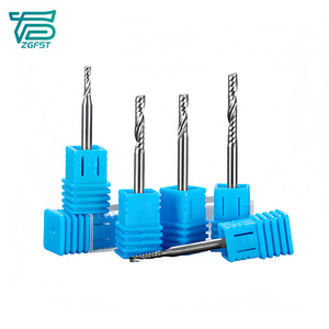 SRM cnc كربيد 1 الناي القاطع طحن حلزوني طاحونة واحدة نهاية الناي لخشب الأكريليك والألومنيوم مطحنة طرف واحد - Product Image 2