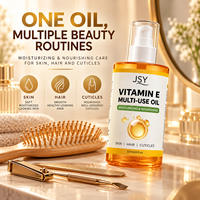 Huile multi-usages à la vitamine E, marque privée, soin nourrissant pour le corps, la peau et les cheveux, pour une finition douce et lisse, 237 ml
