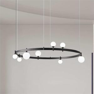 Italian Designer-Style Modern Minimalist Glass Ball Lamp Creative Circular <b>Dining</b> Room Bar <b>Light</b> for Chandeliers Pendant <b>Lights</b> - Product Image 2