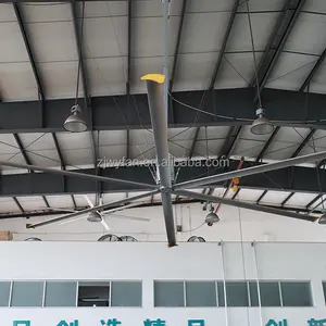 Ventilatore a soffitto bianco del motore del magnete permanente della lega di magnesio di alluminio di aviazione industriale di grande energia 22 ft