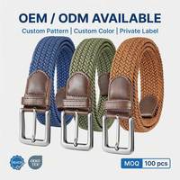 Ceinture tressée élastique pour homme, multicolore, boucle argentée, golf, camel, décontractée, quotidienne, OEM, ODM, vente en gros, REACH, OEKO-TEX, MOQ 100 pièces