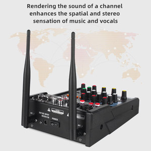 Equipo de sonido de <span class=keywords><strong>audio</strong></span> KAIKA, mini mezclador de sonido portátil, transmisión en vivo, con micrófono profesional, para transmisión en vivo - Product Image 5