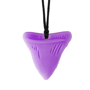 Macarons Kid silicona dientes palo colgante collar creativo tiburón dientes sensorial masticar Collar para mi hija - Product Image 5