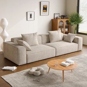 Set di <span class=keywords><strong>Divani</strong></span> Moderni e Minimalisti per Soggiorno, Forma a L, 2-3 Posti, Design Sezionale per Interni, Compresso e Sottovuoto - Product Image 1