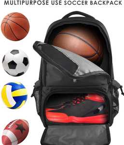 Zaino Multifunzionale Impermeabile per Viaggi Casual, Grande Capacità per <span class=keywords><strong>Laptop</strong></span>, Borsa Sportiva con Scomparto per Pallone da Basket - Product Image 2