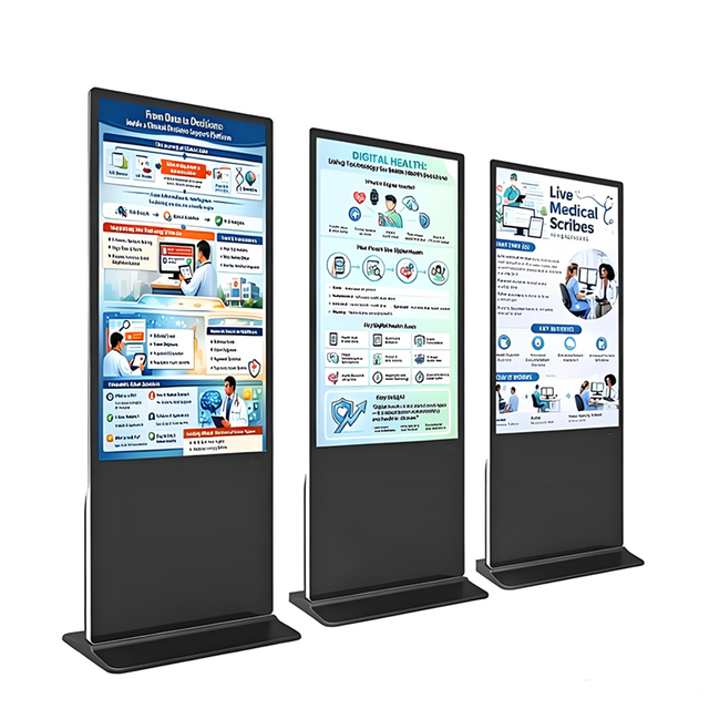 OEM 32/43/55 Inch Floor Standing Vertical Interactive Digital Signage Totem IPS LCD Touch Screen Advertising Display Kiosk