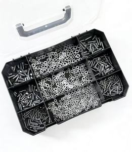 Kit de 870 boulons et écrous en acier au carbone zingué, vis à bois à tête plate Phillips, vis de machine à tête fraisée avec écrous - Product Image 4