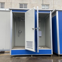 Système de douche modulaire intégré à installation rapide pour chantier de construction, structure en acier, unité de toilettes préfabriquée portable et mobile