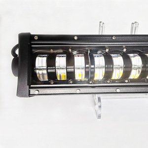 Off Road <b>Led</b> <b>Light</b> <b>Bar</b> 48W 96W 160W Dual Color White Yellow Beam Aluminum Alloy Body Dc Power - Product Image 4