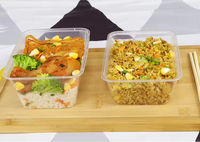 Mercura Contenants de préparation des repas modernes et simples, réutilisables, sans BPA, hermétiques, compatibles micro-ondes, avec couvercles en PP moulé par injection