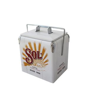 חם מכירות 13L רטרו מתכת cooler תיבת באר cooler - Product Image 1