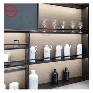 Wall-mounted Kitchen Storage <strong>Cabinet</strong> with Spice Rack <strong>Backboard</strong> Light Aluminum Estante De Almacenamiento for Bar Use - Product Image 5