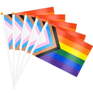 <span class=keywords><strong>Drapeau</strong></span> de main «arc-en-ciel» en Polyester, bijou de la chance, nouvelle tendance, - Product Image 4