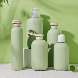 Botella de plástico biodegradable para champú, botella vacía personalizada de 200ml y 300ml con bomba - Product Image 2