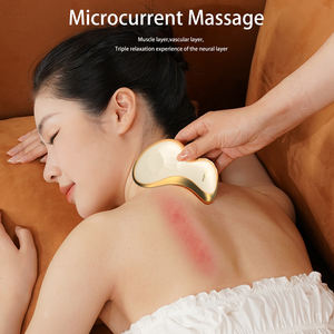 गा शा माइक्रोकरंट कंपन चेहरे मालिश झुर्रियों का चेहरा लिफ्ट गुशा चेहरे का उपकरण हीटिंग कंपन के साथ - Product Image 3