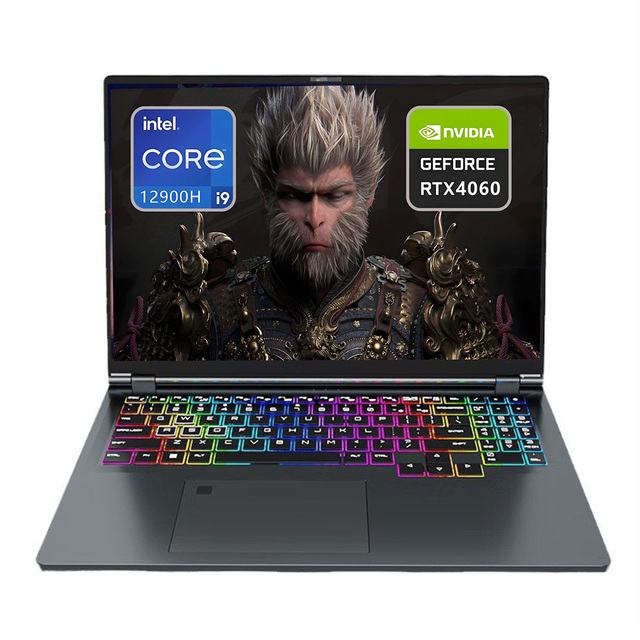 Hot Sales Brand New 16 Inch Intel I9 12900H 14Core RTX4060 8G Graphics Card Discrete GPU Ultrabook Rj45 Gaming Aluminum Laptops