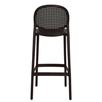 Chaises de bar en plastique durables, légères et écologiques, de style moderne et contemporain, à pieds hauts, pour usage commercial, vente en gros