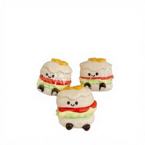 Hamburger Squishy Stress Toy Novelty Silicone Toys Party Favors Goodie Bag Fillers Non-Toxic Soft Squeeze Fidget Toy Brand Non - Product Image 2