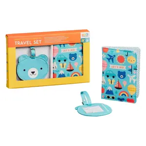 Ensemble de voyage pour bébé, étiquette de bagage et porte-passeport pour enfants, vente en gros