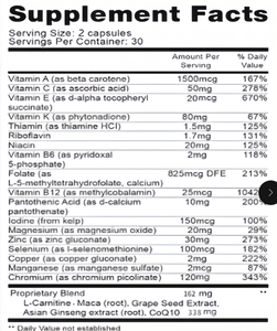 OEM/ODM Suplemento de fertilidad masculina para hombres Cuenta prenatal y soporte de motilidad Pre-concepción para él - Product Image 2