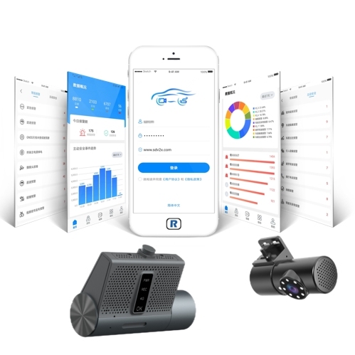 Richmor AHD ADAS DSM AI Dash Cam Remote Live View Taxi System 2 Channels Dash Camera With GPS Tracking