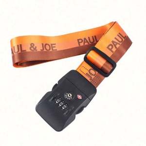 Custom Logo Adjustable Travel Tsa Luggage Belt Sublimation Webbing Luggage <b>Strap</b> - Product Image 2