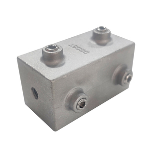 Conector de tubo cuadrado <span class=keywords><strong>20mm</strong></span> 25mm 30mm Conector de tubo recto de esquina de aleación de aluminio para tuberías - Product Image 2