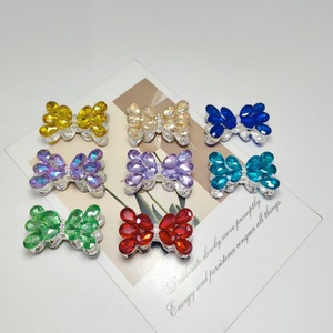 Double Side Teardrop Rhinestone <b>Bow</b> Alloy Earring Accessories For DIY Jewelry Making 080 Jinhua Origin Fall 2025 - Product Image 1