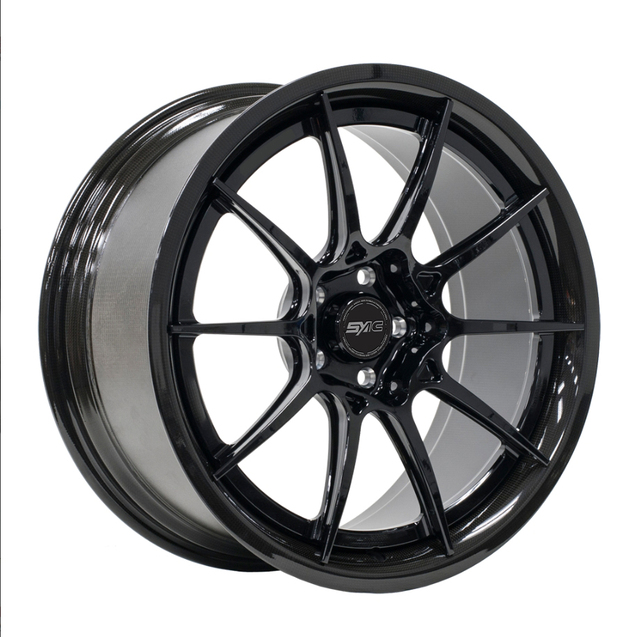 SYAC Carbon Fiber Wheels Racing Performance 19 20 Inch 4/5/6*100~120 Alloy Wheel Rims 5 Lugs Black Silver for McLaren 911 M5