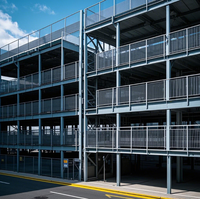 Estacionamiento de Gran Escala, Ecológico y Económico, de Producción en Masa, con Estructura de Acero Inoxidable de Múltiples Pisos, Grado Q235B/Q345B