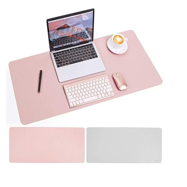 PU Leather Mouse Pad Keyboard Table Mat 400x800mm Non-Slip Desk Mat Desktop Mouse Pad Wrist for Office & Study Use