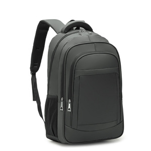 Men's <b>Backpack</b> 20-35L Waterproof Interior Zipper Pocket Leisure Travel Solid Color <b>Black</b> Blue Gray Spring 2023 - Product Image 5
