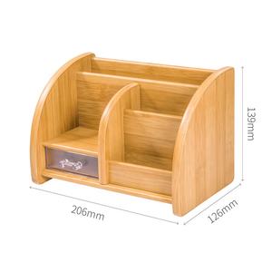 מוצרים חמים רב תכליתי עיפרון כוס שולחן העבודה אחסון תיק במבוק עץ עט בעל - Product Image 5