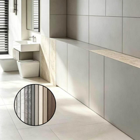 Panneau mural SPC moderne, imperméable, ignifuge, insonorisant, isolant thermique, installation facile, service de découpe sur mesure, usage domestique