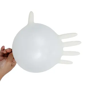 Les fabricants vendent en gros lait gants en latex blanc gants en latex jetables sans poudre