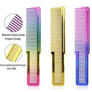 Chất Lượng Cao Barber Mạ Vàng Cắt Tóc Comb Anti-Static Clipper Comb Chịu Nhiệt Dụng Cụ Làm Tóc Cho Salon