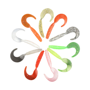 <span class=keywords><strong>Leurre</strong></span> souple côtelé 10 couleurs pour eau douce et eau salée, 3,5 cm, 5,5 cm, 7 cm, coulant, avec queue torsadée et queue bouclée, pour achigan et perche - Product Image 5