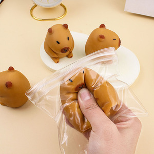 Cute Cartoon Capybara Squeeze <b>Toy</b> Novelty <b>Educational</b> <b>Toy</b> Made of Durable TPR Material - Product Image 1