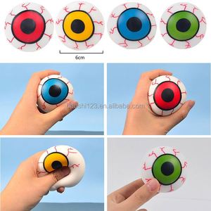 6cm Halloween Horror Flour Eye <b>Ball</b> TPR Stress Relief <b>Eyeball</b> Squishy Toy Vent Squeeze <b>Ball</b> Prank Toy for Pressure Relief - Product Image 2